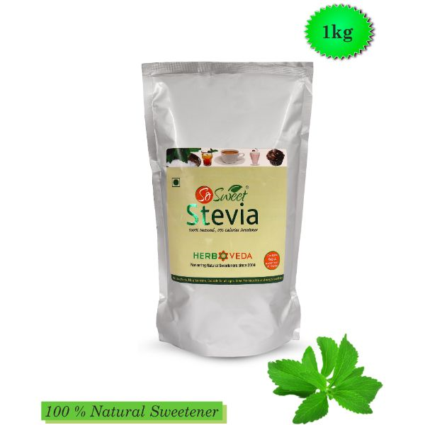 So Sweet 100% Natural Sugarfree Sweetener Stevia Spoonable Powder 1000 gm