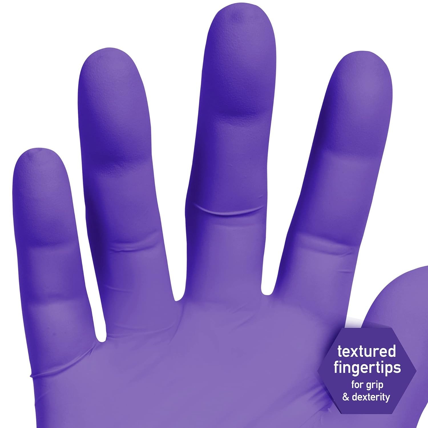 Kimberly-Clark Kimtech KC 500 Nitrile Exam Gloves (5.9 Mil, Ambidextrous, 9.5", Purple) -Pack of 100 Gloves Pack